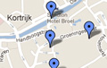 kaart Kortrijk